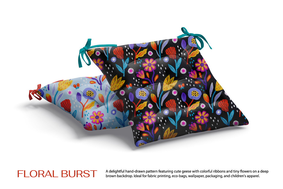 Floral Burst - Seamless Pattern, a Pattern Graphic by Alona Savchuk (Photo 9 of 12)