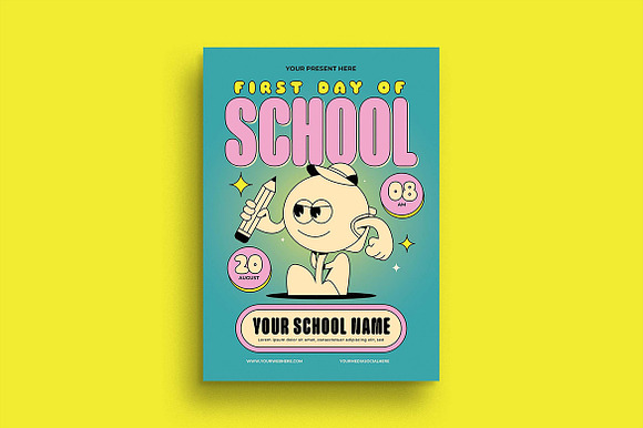 Green Playfull Back To School Flyer