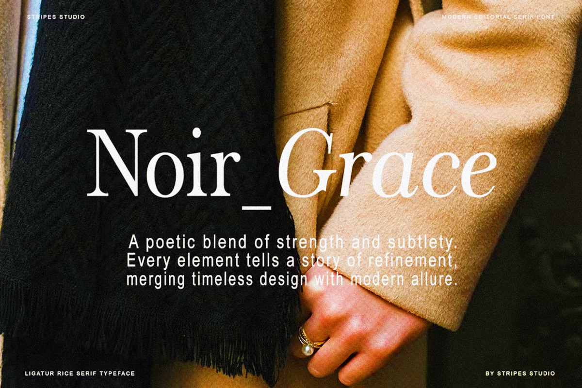 The Stripes Editorial + Italics, a Serif Font by Stripes Studio (Photo 11 of 23)