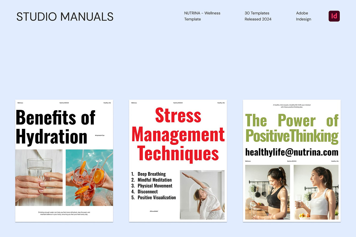 NUTRINA - Wellness Template, a Social Media Template by Studio Manuals (Photo 2 of 8)