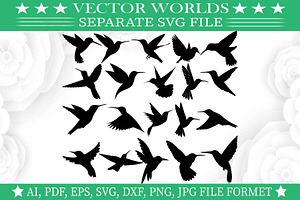 Hummingbird Svg, Birds Svg