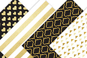 Black and Gold Digital Paper Pattern, a Texture Graphic by Leska's Digitals (Thumbnail 5 of 6)