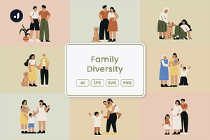 Family Diversity Illustration, a Person Illustration by Jump Studio