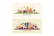 Countries Travel Banners Set, an Animal Illustration by Boyko Pictures (Thumbnail 12 of 12)