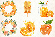 Watercolor Citrus Orange Clipart PNG, an Illustration by Libby Wishes (Thumbnail 5 of 5)