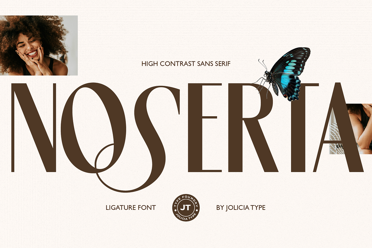 Noserta | Modern Sans, a Sans Serif Font by Jolicia Type (Photo 1 of 14)