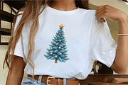 Gold and Blue Christmas Clipart, an Illustration by CrexoraLab (Thumbnail 4 of 5)