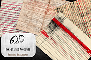Ink-Stained Accounts: Antique Ledger, a Background Graphic by NiiiNArt (Thumbnail 8 of 8)