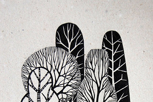 trees and flowers