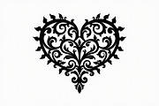 Romantic Lace Heart Clipart, an Illustration by Artivon (Thumbnail 3 of 21)