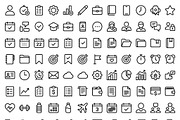 39 Digital Planner Outline Icons, an Outline Icon by adenpinkstore (Thumbnail 3 of 7)