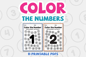 Coloring numbers, 1 to 10 math