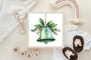 Green Christmas Sublimation Clipart, an Illustration by CraftArtStudio (Thumbnail 6 of 6)