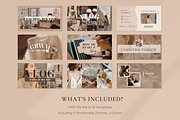 Brown YouTube Branding Kit, a Social Media Template by ShopRShop (Thumbnail 2 of 7)