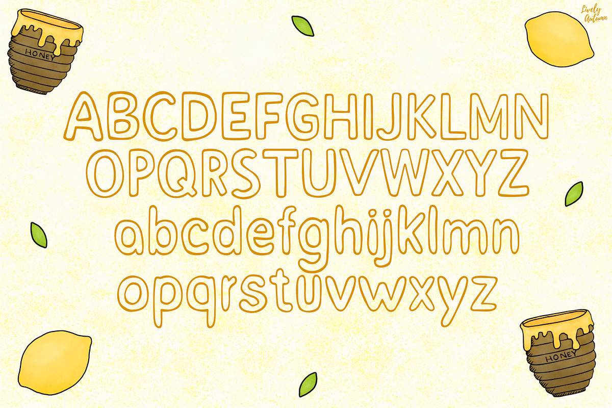 Honey Lemon | Handwriting Font, a Handwritten Font by LivelyAutumn11.11 (Photo 2 of 5)