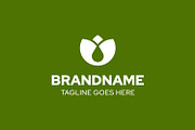 Flower Drop Organic Simple Logo, a Branding & Logo Template by Pray Art Design Studio (Thumbnail 2 of 2)