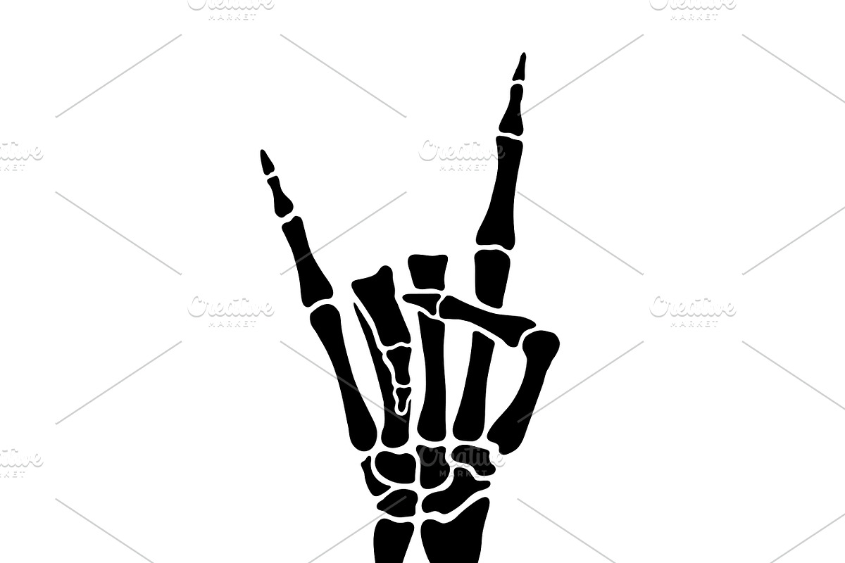 Skeleton Fingers Set, Cut Files, a Person Illustration by Watercolor_Vector Graphic (Photo 11 of 16)