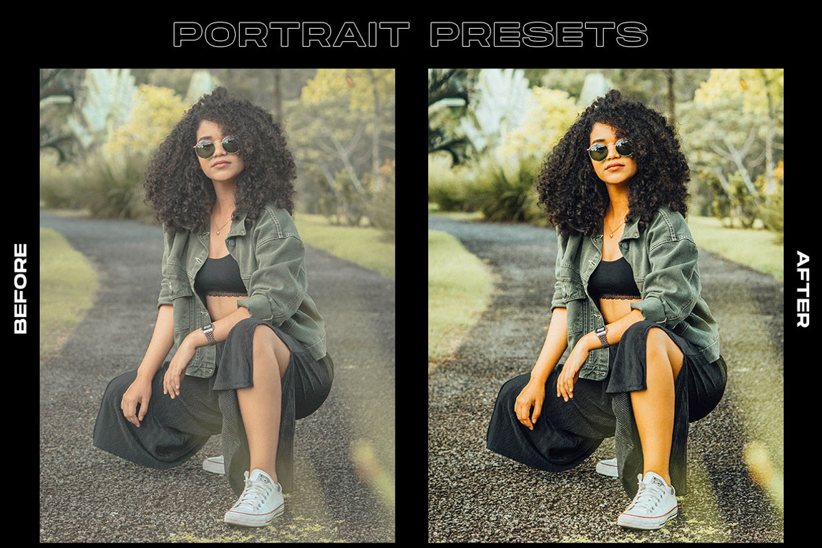 80 Portrait Lightroom Presets Bundle, an Action Add-On by CreativePresets.com (Photo 9 of 12)