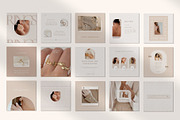 Jewellery Instagram Templates Canva, a Social Media Template by Studio Suvelle (Thumbnail 3 of 7)