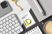Vertical Name Tag Badge Mockup, a Merchandise Mockup by WebAndCat (Thumbnail 3 of 12)