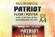 Patriot Themed Template, a Flyer Template by zheksha (Thumbnail 1 of 5)
