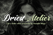Driest, a Script Font by artisans (Thumbnail 5 of 6)