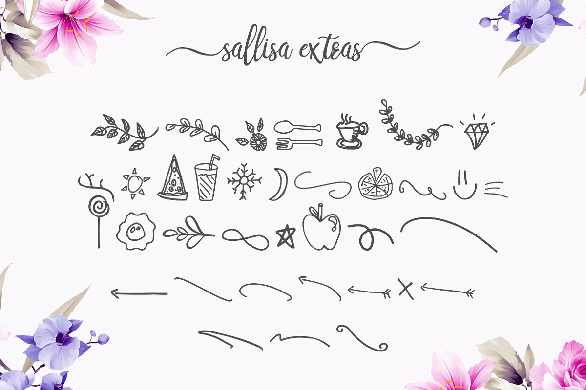 Sallisa | Script Font, a Script Font by Pandanwangi (Photo 9 of 10)