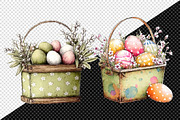 Whimsical Easter Basket Png Clipart, an Illustration by Creative Art (Thumbnail 3 of 8)