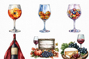 Watercolor Halloween Wine Tasting, an Illustration by Craft Nest (Thumbnail 4 of 6)
