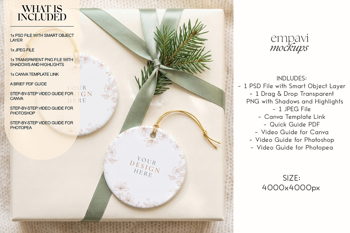 Ornament Mockup, a Household Mockup by EmpaviMockups (Photo 2 of 5)