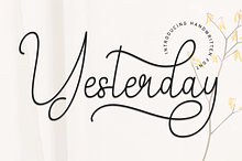 Yesterday | Script Font
