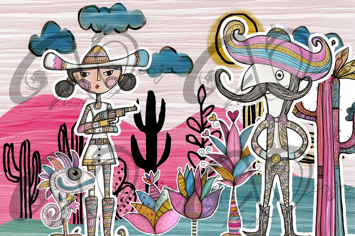 Mariachi Magic: playful Mexican, a Person Illustration by NiiiNArt (Photo 5 of 8)