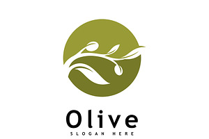 Olive oil logo design vector, a Branding & Logo Template by T.Vooka