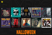 Halloween Posters, Flyers Bundle, a Flyer Template by pixelsao (Thumbnail 2 of 2)