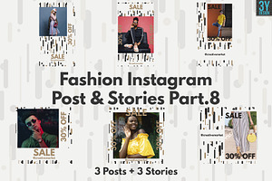 60 Instagram Posts & Stories Bundle