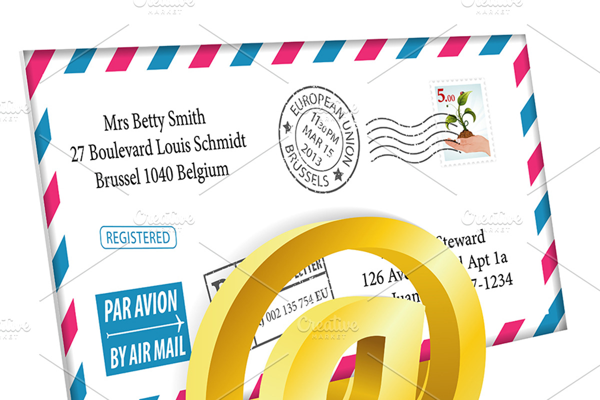 E-Mail and Mail Themes, a Technology Illustration by TAlex (Photo 5 of 6)