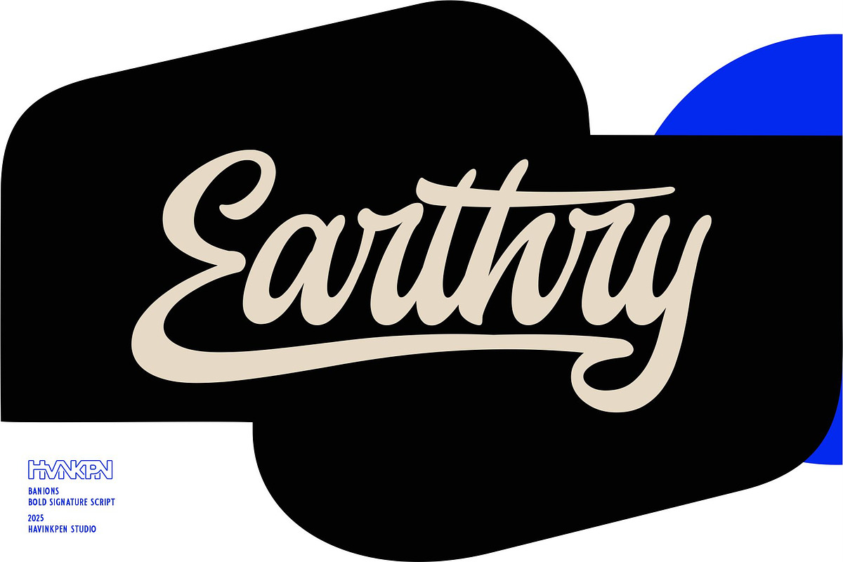 Banions | Bold Signature Script, a Script Font by Havinkpen (Photo 2 of 10)
