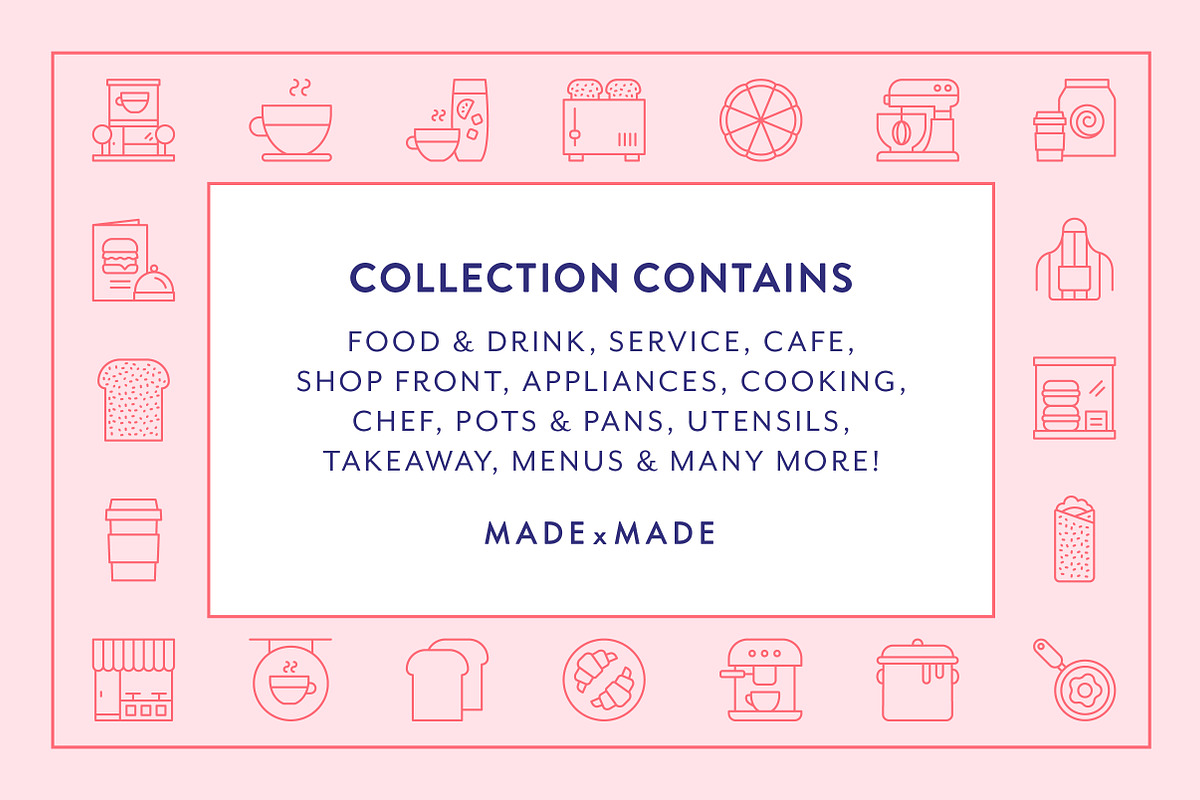 Cafe Line Icons, an Outline Icon by Made by Made (Photo 2 of 7)