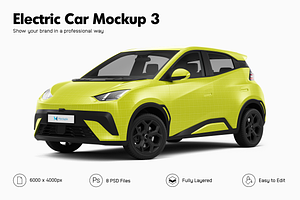 Electric Car Mockup 3