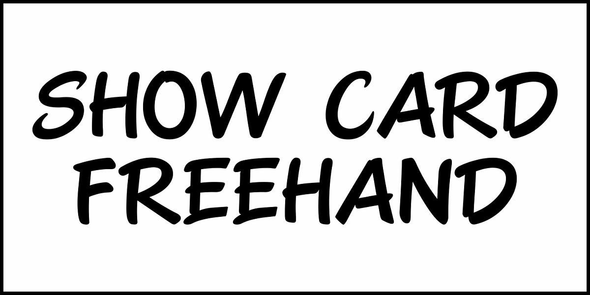 Show Card Freehand JNL, a Handwritten Font by Jeff Levine Fonts (Photo 2 of 5)