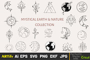 Earth Mystical Celestial Line Arts, an Object Illustration by ARTify Illustrations (Thumbnail 1 of 9)