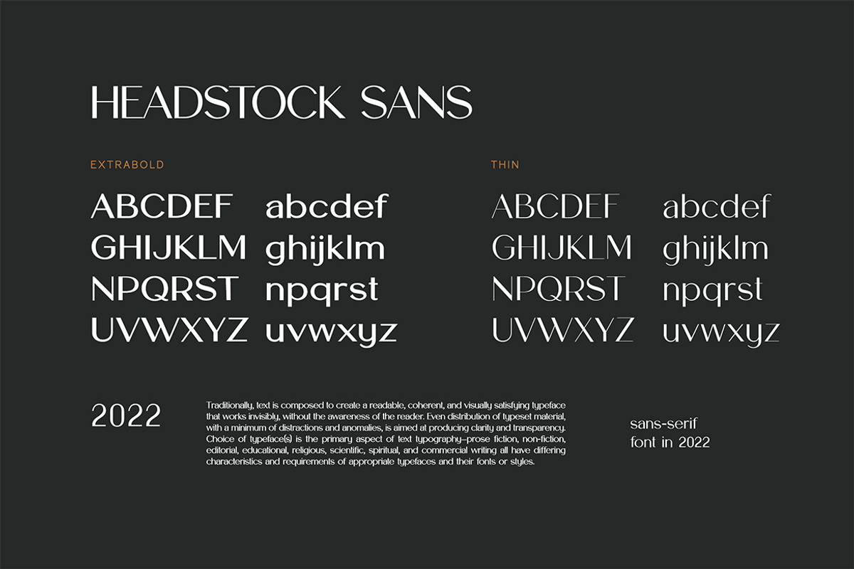 Headstock Sans Serif Family Font, a Sans Serif Font by UICreative (Photo 11 of 13)
