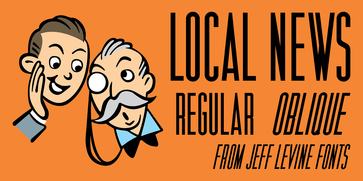 Local News JNL, a Sans Serif Font by Jeff Levine Fonts (Photo 1 of 5)