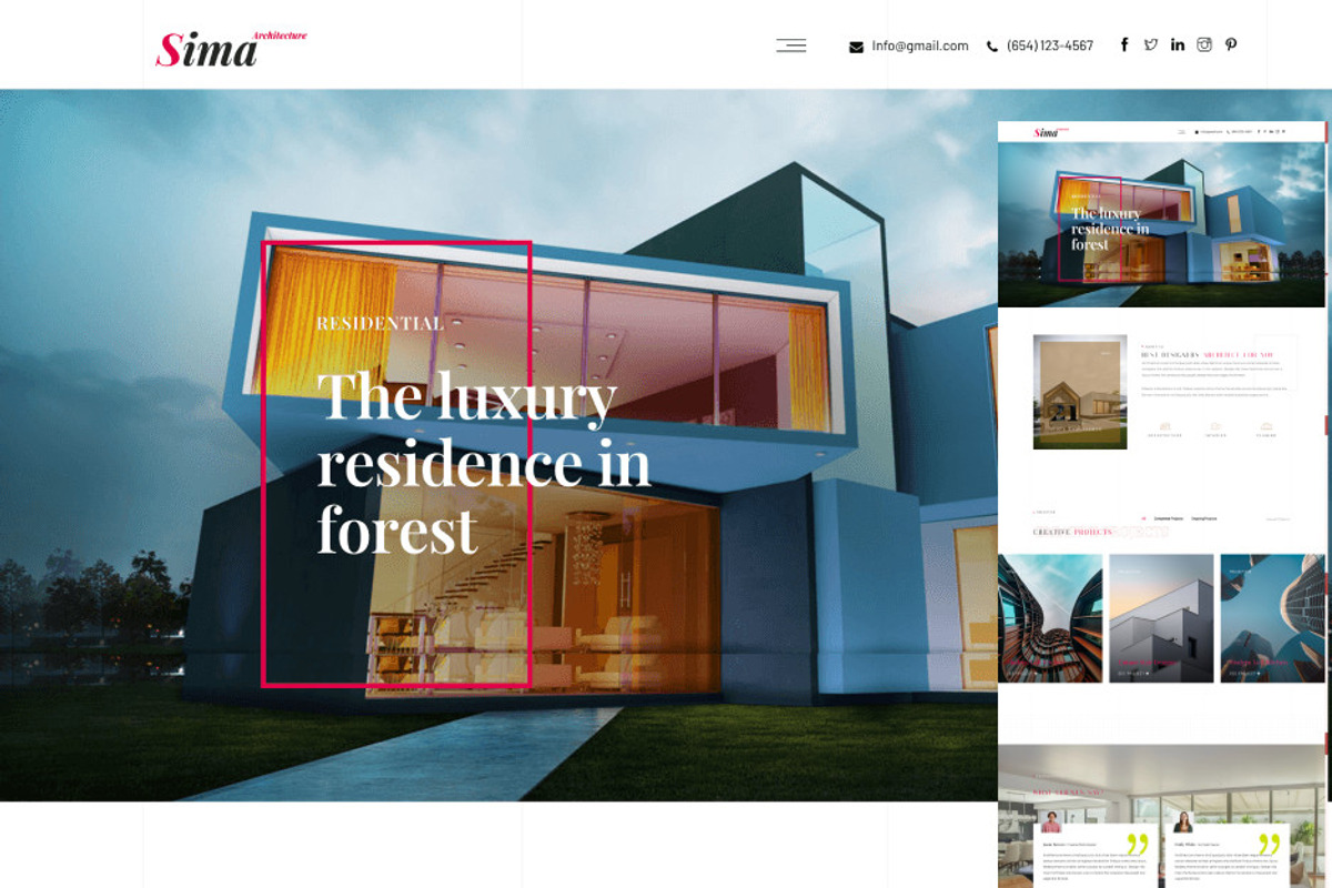 Sima – Architecture & Interior, a WordPress Template by pixelonetry (Photo 10 of 10)