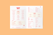 Two-Page Restaurant Menu Template, a Marketing Template by Soigné Branding Studio (Thumbnail 1 of 3)