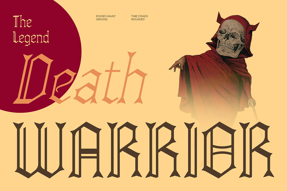 CS Drusilla – Blackletter Font, a Blackletter Font by Craft Supply Co. (Photo 2 of 8)