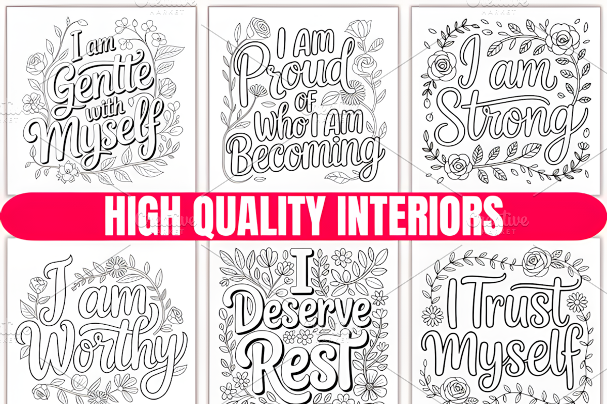 Woman Mental Health Coloring Book, a Decorative Illustration by Design Station (Photo 2 of 4)