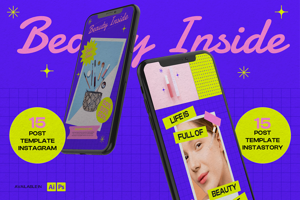 Beauty Inside - Social Media Kit, a Social Media Template by Creative Zeune (Photo 1 of 4)