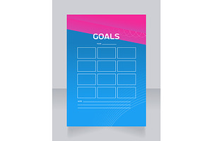 Goals For Year Worksheet Design