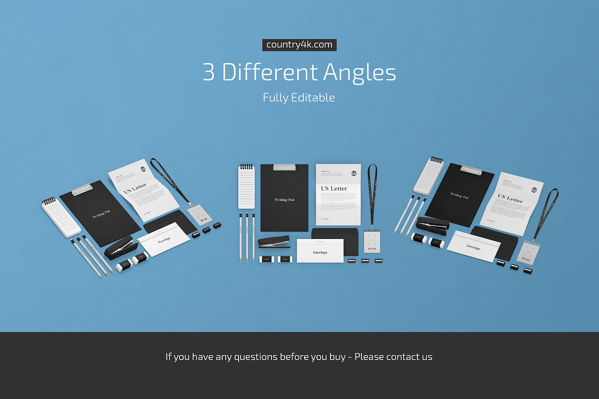 Stationery Mockup Set, a Pens & Pencil Mockup by Country4k (Photo 4 of 4)